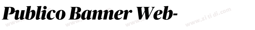 Publico Banner Web字体转换